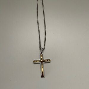 Titanium Steel Cross Necklace
